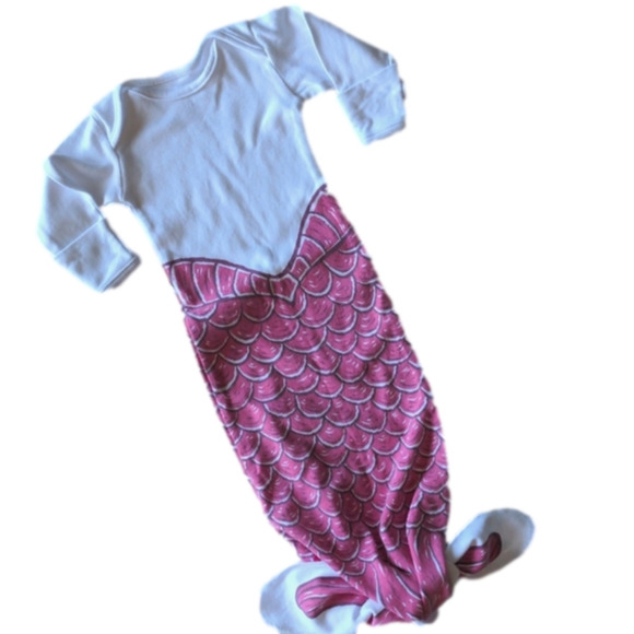 Electrik Kidz Sleepsack Knotted Mermaid Gown * Newborn 0-3M - Picture 1 of 8